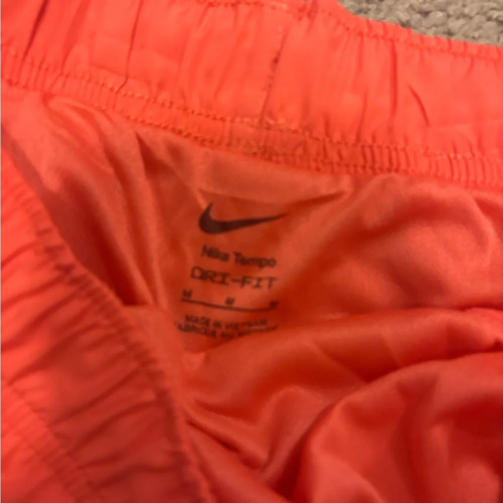 Nike Women's Vibrant Orange Athletic Shorts - Picture 3 of 5